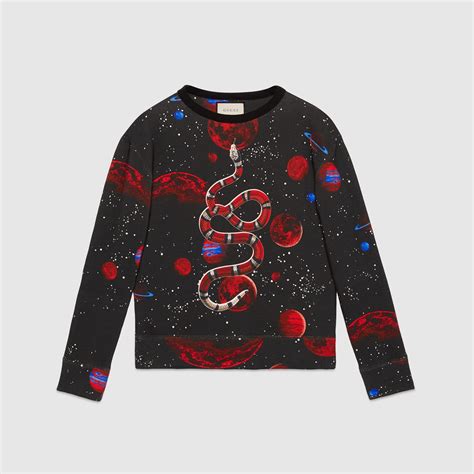 gucci sweater with a snake|gucci space snake jumper.